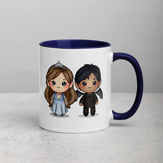 Chibi Feyre and Rhys Mug